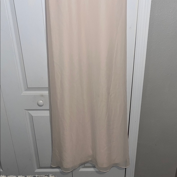 Light Neutral Ruffle Dress - Picture 2 of 5